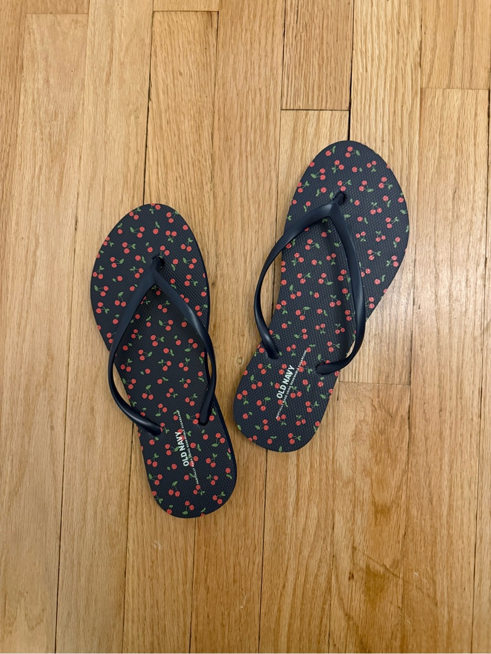 Cherry-Print Flip Flops
